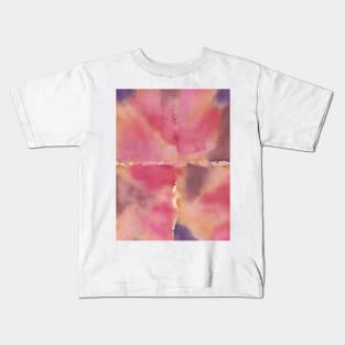 Pink, Orange, Purple Rectangles - Abstract Watercolor Painting Kids T-Shirt